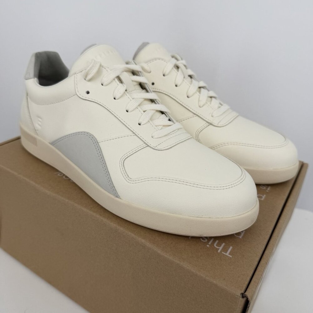 Everlane ReLeather® Court Sneaker size 10 Women's Lace-up Shoes Off-White